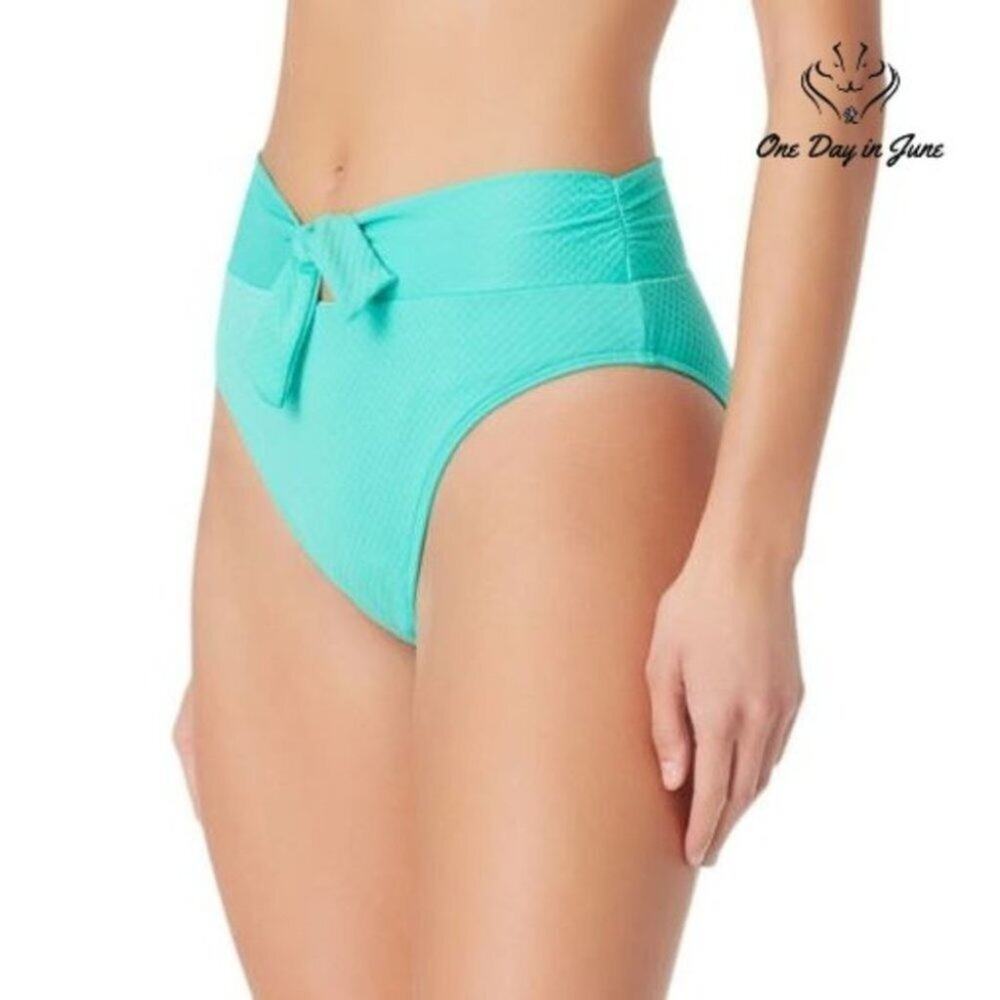 Sugar Beach Textured High Waist Bikini Bottom Size XL - Picture 3 of 3